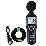 Schallpegelmessgerät, Dezibel Messgerät, Digital Schallpegelmesser 30dB bis 130dB mit LCD-Display...