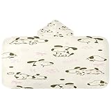 HMZXZ Kinder-Kapuzen-Badetuch für Jungen und Mädchen, Hundeknochen, Pfoten, Kapuzenbadetuch,...