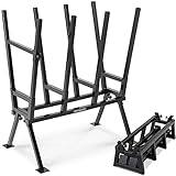 Gardebruk® Sägebock 77x50x105cm 400 kg Belastbarkeit mit Feststellbügel Höhenverstellbar Stahl...