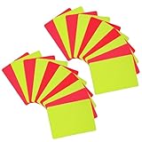Qianyu 10 Stück Professionelle Schiedsrichterkarten Fußball-Schiedsrichter Warn Strafkarten...