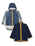 Playshoes Unisex Kinder Wasserdichte Funktions-jacke 3 In 1 Regenmantel Regenjacke Regenbekleidung,...