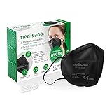 medisana FFP2 Atemschutzmaske Schwarz/Black Staubmaske Atemmaske RM 100, Staubschutzmaske...