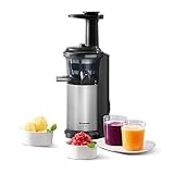 Panasonic MJ-L500S Slow Juicer / Entsafter / 2 Einsätze für Säfte & tiefgefrorene Zutaten /...