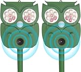 Katzenschreck Ultraschall 2 Stück, Katzenschreck für Garten, 5 Vertreibungsmodi, Wasserdicht...