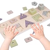 Sliveal Montessori-Puzzlebrett-Spielzeug | Zählform Montessori Mathespielzeug | Frühes...
