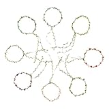 SHERCHPRY 8 Stück Teiliges Blumenkranz set für Frauen Mehrfarbige Bequeme Braut Haarschmuck für...