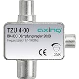 Axing TZU 4-00 BK-Dämpfungsregler mit IEC-Anschluss (0,5-20 dB)