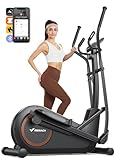 MERACH Crosstrainer für Zuhause mit 42 cm Schrittlänge, Ultraleise Ellipsentrainer mit...