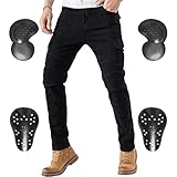 CTBQiTom Morradhose Herren Motorrad Hosen Motorrad Jeans Motorradhose Jeans Gepanzert mit CE...