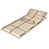 Sleepneo Lattenrost 140x200, Kopfteil verstellbar, Ergonomischer 7 Zonen Lattenrost, Buchenholz, 28...
