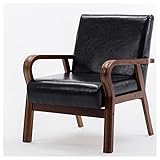 Leder-Loungesessel mit Armlehnen für bequemes Sitzen im Wohnzimmer, Schlafzimmer oder Wohnheim