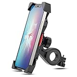 Grefay Fahrrad Handyhalterung Universal Motorrad Handy Halterung für 3,5-6,5 Zoll Smartphone mit...