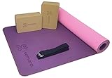 SAMARA. Yoga Set mit Premium Yogamatte, 2x100% ökologischem Yogablock aus Naturkork und...