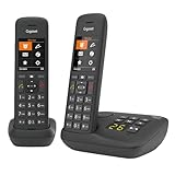 Gigaset C575A Duo - 2 Schnurlose DECT-Telefone mit Anrufbeantworter - großes Farbdisplay mit...