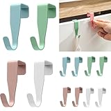 Hisdricus 12 Stück Türhaken – Kleiderhaken für Türen bis 2 cm aus Kohlenstoffstahl – Über...