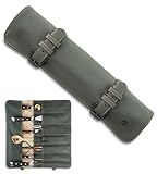 Angus Stoke Messertasche für Kochmesser - 14-Fächer Messerrolle für Köche – hochwertige...