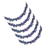 Set mit 5 Herz-Luftschlangen für Valentinstag, Party, bunte Hängedekoration, Hochzeit oder...