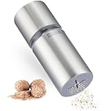 ZOLMER® Muskatnuss Mühle mit Vorratsbehälter I Extra scharfes Mahlwerk für feinstes Muskatpulver...