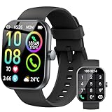 Smartwatch Herren Damen, 1,96'HD Touch Fitnessuhr mit Telefonfunktion, Smart Watch Fitness Tracker...