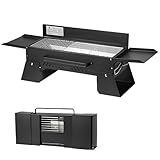 PQPQLI Koffergrill, Tragbarer Holzkohlegrill, Kleiner Grill, Faltbar Und Leicht Zu Transportieren,...
