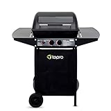 tepro Lavastein Gasgrill Irvine mit max. 5,4 kW Leistung, Edelstahl-Doppelbrenner, inklusive...