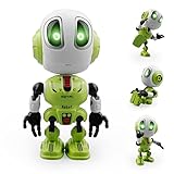 rc tech Roboter für Kinder, Sprechender Roboter Spielzeug mit Licht-Augen, 360° drehbares Gelenk,...