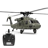 HYZH Hubschrauber ferngesteuert Helikopter, YUXIANG YXZNRC F09 1/47 2.4G 6CH Brushless Direct Drive...