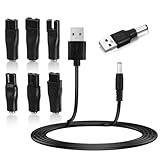 5V USB Netzkabel Rasierer Kabel Ladegerät Ersatz-Netzteil-Ladegerät 7 pcs USB Adapter Set für...