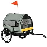 PawHut 3-in-1 Hundeanhänger Haustierhaus, Lastenanhänger Hundefahrradanhänger, Hundewagen mit...