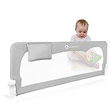 Lionelo Hanna Bettgitter Rausfallschutz 150 cm x 66 cm, zusammenklappbar um 180 Grad, luftiges Netz,...
