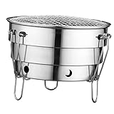 HANABASS Portabler Holzkohlegrill Bbq Grill für Camping Gartenfeste und Hitzebeständig Leicht zu...