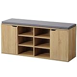 Kesper | Schuhschrank mit Sitzkissen, Material: Faserplatte, Maße: B103,5 x H48 cm x L29,5 cm,...