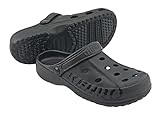 Kenbo Clogs Gartenschuhe Badeschuhe Pantoletten Hausschuhe Freizeit Praxis Gr. 36-49 (Black,...