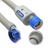 LICHTBLAU Aquastop Sicherheits-Zulaufschlauch I 1,5 m I mit 3/4 Zoll mit Metallgewinde für Wasch-...