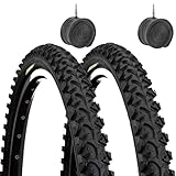 Fahrradreifen für Mountainbike, 26 x 1,95 Zoll (50-559), 2 Reifen für Fahrrad + 2 Schläuche,...