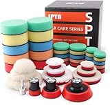 SPTA Polierschwamm, 43tlg 30mm, 50mm, 80mm Polierschwämme Polieren Pad Schwamm Set mit Set und...