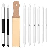 Giantree 9 Stück Papierwischer Set, Papierwischer Zum Zeichnen Blending Stump Radiergummi Skizzen...