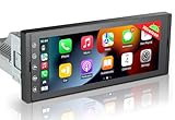 Android Autoradio 1Din mit Bildschirm,Wireless CarPlay & Android Auto Radio Touch Display mit...