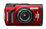 OM SYSTEM Tough TG-7 Rot Digitalkamera,wasserdicht, stoßfest, Unterwasser- und Makro-Aufnahmemodi,...