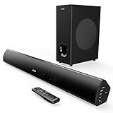 Majority Teton Plus Bluetooth Soundbar für TV Geräte | 180W 2.1 Heimkino Soundsystem für...