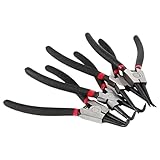 Sicherungsringzangen-Set, robuste gebogene Backenzangenspitzen, externe Ringzange mit gebogener...