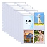 AOBOPLE 150 Stück Klarsichthüllen Sammelkarten Hüllen, 1200 Taschen 67x 95 mm Photocard Sleeves...