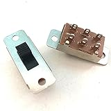 Mikroschalter 10 Stück x 6P DPDT Lötstift 2 Positions-Schiebeschalter industrieller Schalter