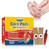 Hühneraugen Pflaster, MYMULIKE 60pcs Corn Removal Pads, 2-Größe Entferner Hühneraugen für...