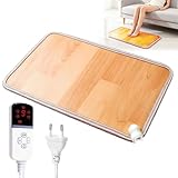 Beheizte Bodenmatte für Fuß: 30x50CM Fußwärmer Heizkissen, Fußwärmer Elektrisch mit 10...