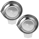 NULYLU Waagenschalen aus Edelstahl 2 Stück mit Ausgießer Kleine Laborbehälter zum Präzisen...