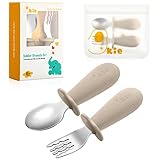 Qkie Kinderbesteck Baby Besteckset Mit Aufbewahrungstasche Edelstahl Baby Löffel Und Baby Gabel Mit...