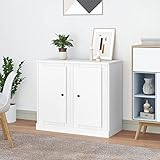 ZQQLVOO Wohnzimmerschränke Ordnerschrank Büro Schrank Sideboards 2 STK. Weiß 37,5x35,5x67,5 cm...