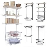 BOOMET Offener Kleiderschrank System · 150 x 60 cm · Storage · weiß · Kleiderregal...