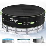 UIRWAY 366 cm Poolabdeckung, 420D Winterabdeckung für oberirdische Pools, Uv-Schutz Pool...